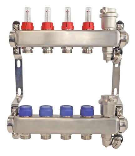 Collecteur PCBT 4 départs en inox - SOMATHERM